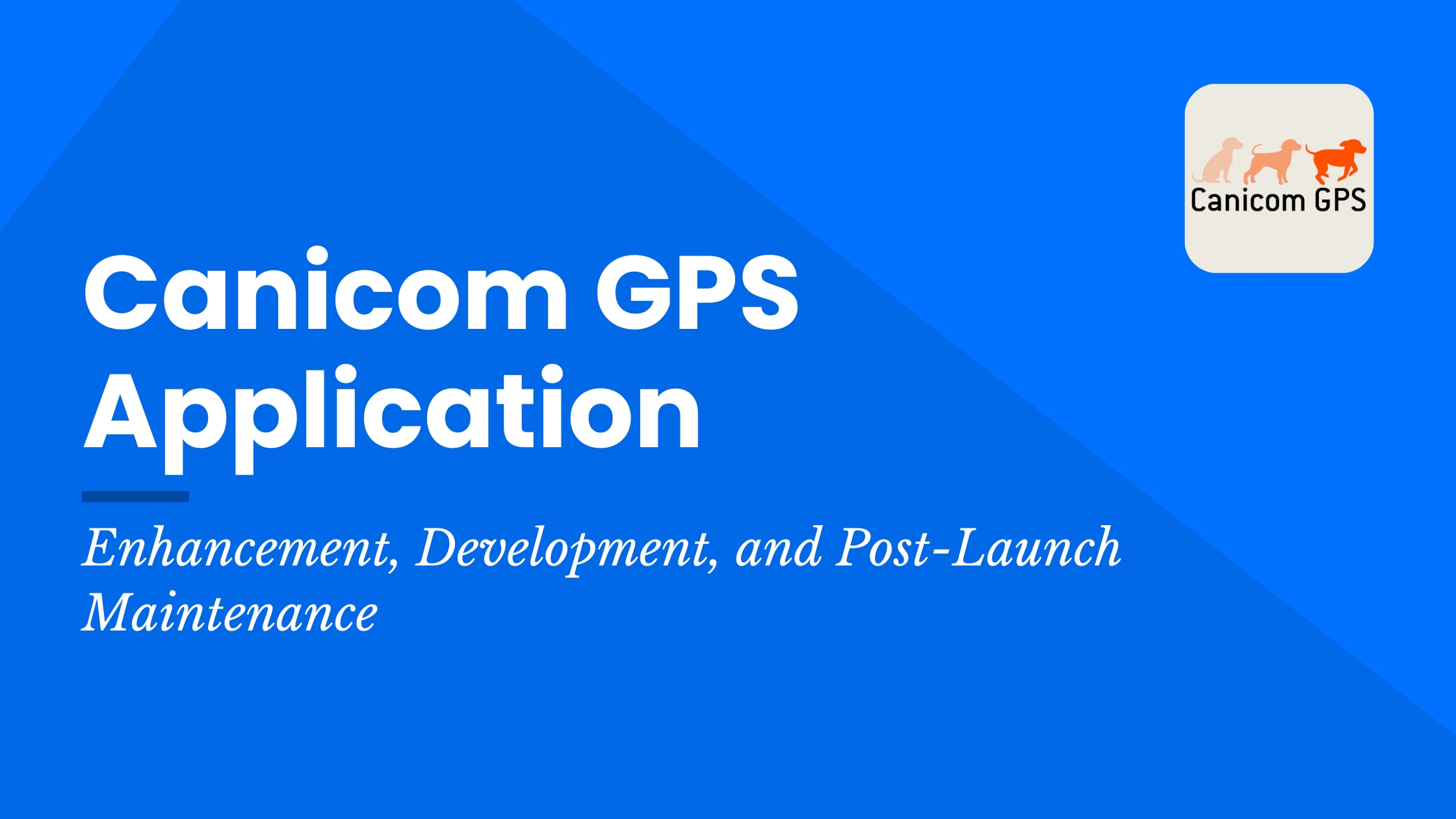 Canicom GPS Application 